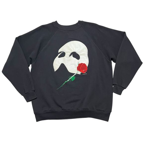 Vintage 1980 PHANTOM OF THE OPERA Glow in the Dark Crewneck Sweater - XL - Picture 1 of 8